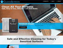 Tablet Screenshot of cleanscreen.com